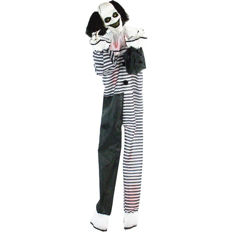 Haunted Hill Farm 67 Standing Clown, Animation, Lights, Sound