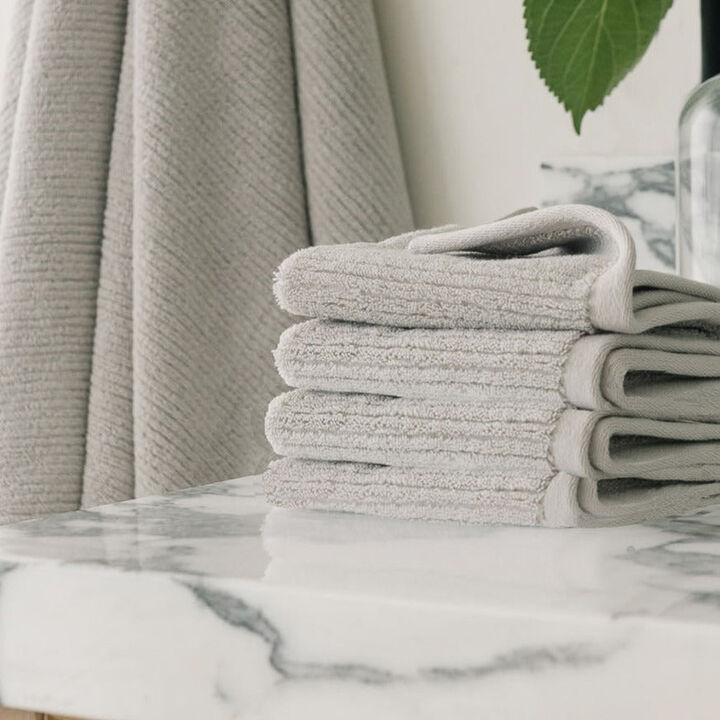Ribbed Terry Washcloths