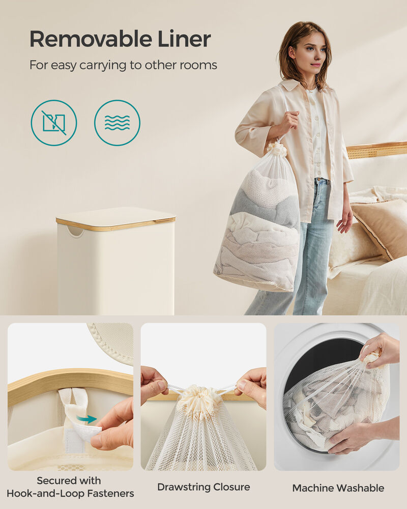 23.8 Gallons (90L) Laundry Hamper with Lid
