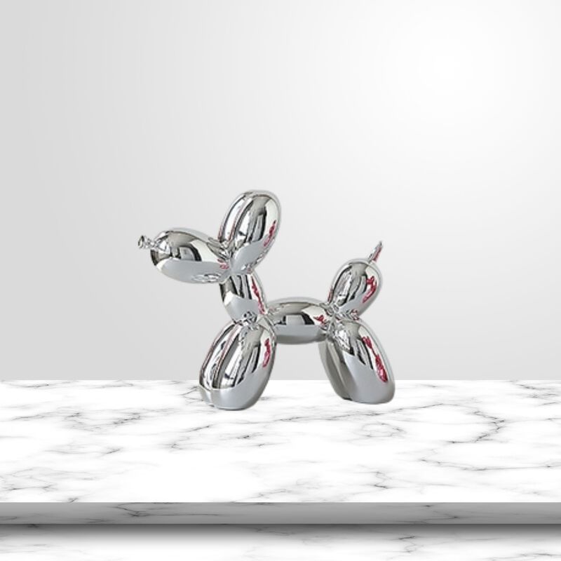 Silver Balloon Dog Bank