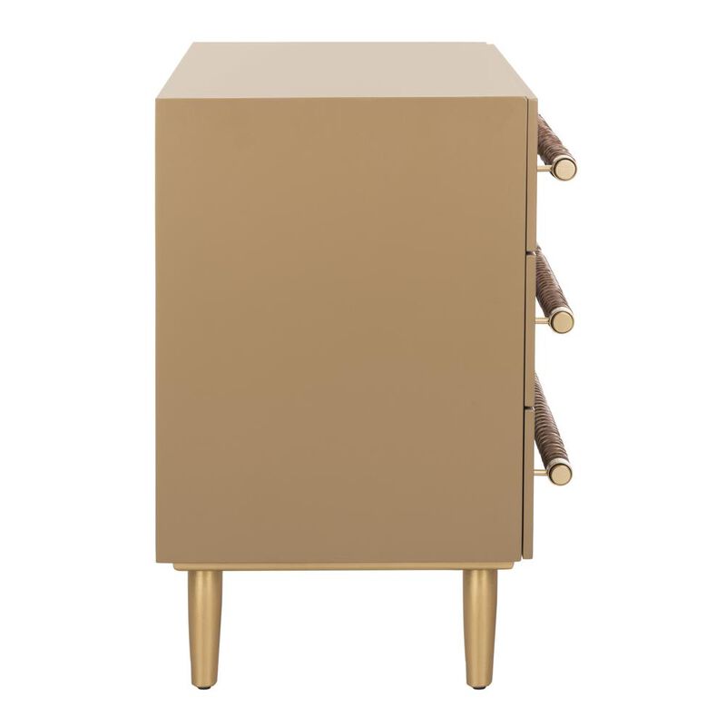 Safavieh Raquel 3 Drawer Chest, Light Brown