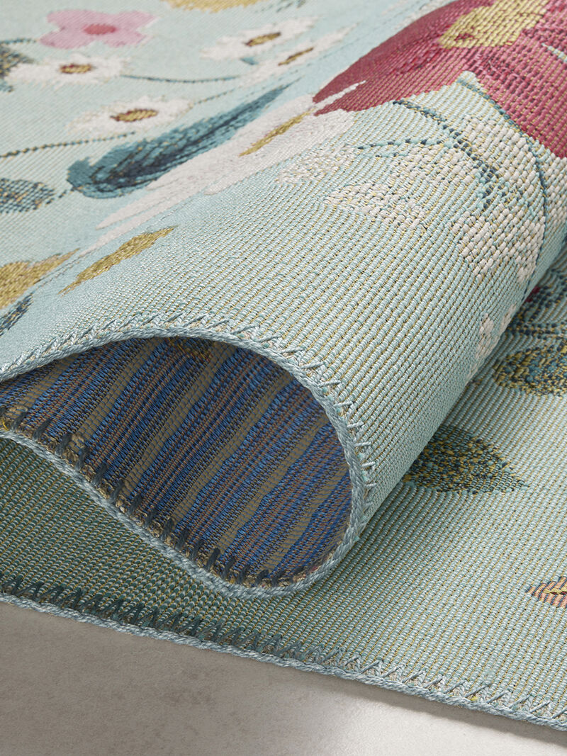 Perennial PRN-02 Mint 3''11" x 5''11" Rug by Rifle Paper Co.