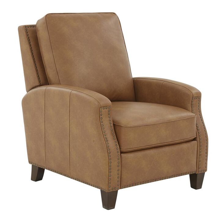 Comfort Pointe James Saddle Faux Leather Push Back Recliner