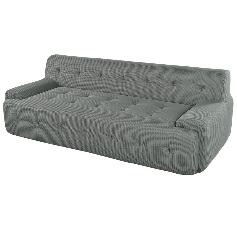 Merax Modern Tufted Fabric Upholstered Sofa