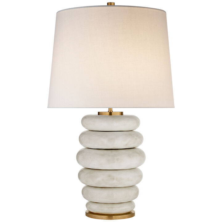 Phoebe White Antique Lamp