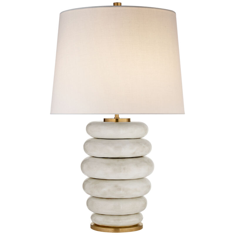 Phoebe White Antique Lamp