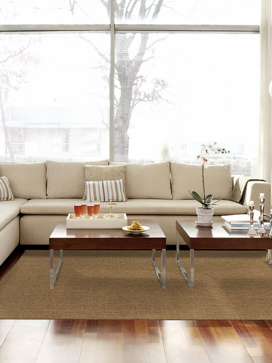 Karavia 1'9" x 3'9" Tan Rug