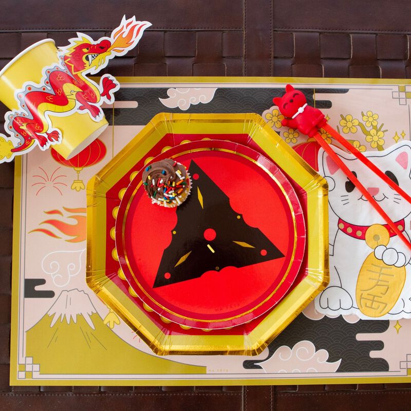 Ma Fete Ninja Paper Dessert Plates 7", (8)