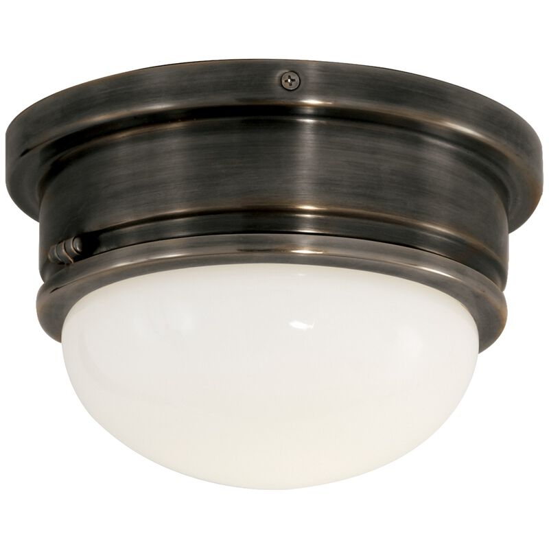Marine Medium Flush Mount in Bronze