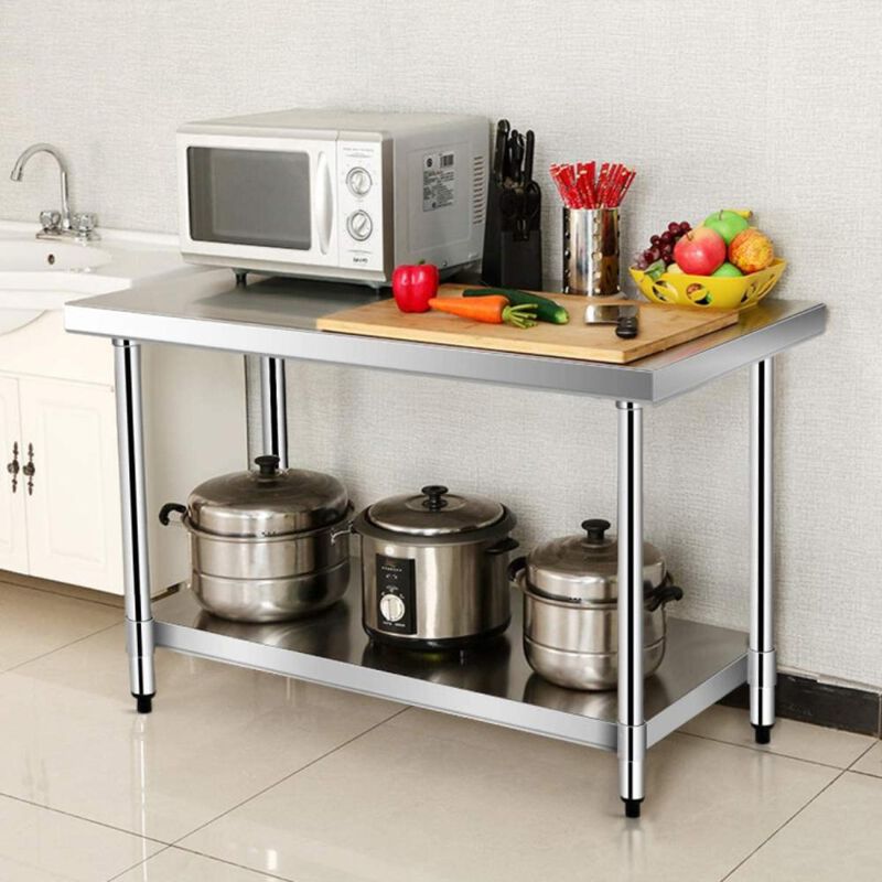 Hivvago 24 x 36 Inch Stainless Steel Commercial Kitchen Food Prep Table