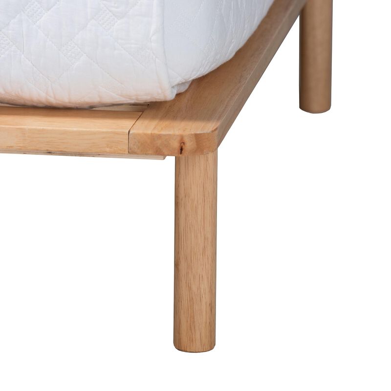 Baxton Studio Calhoun Japandi Queen Size Bed Frame
