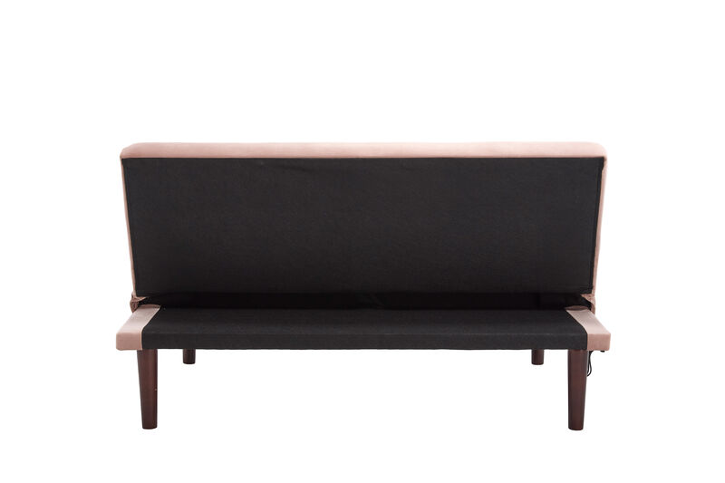 Merax Flannel Fabric Foldable Sofa Recliner Futon