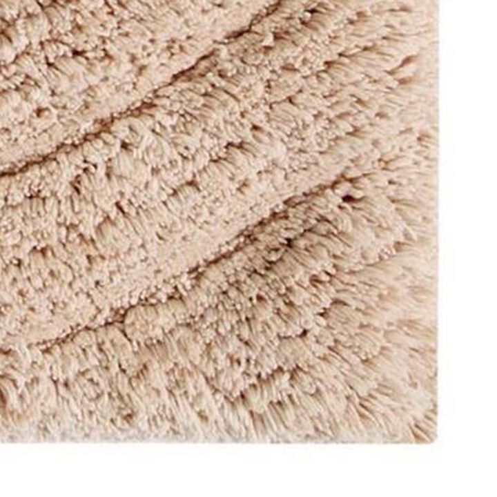 Knightsbridge Echo 220 GSF Non Skid Back Bath Rug 17" x 24" - Natural