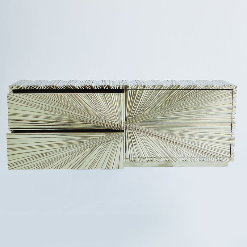 Linenfold Cabinet-Silver