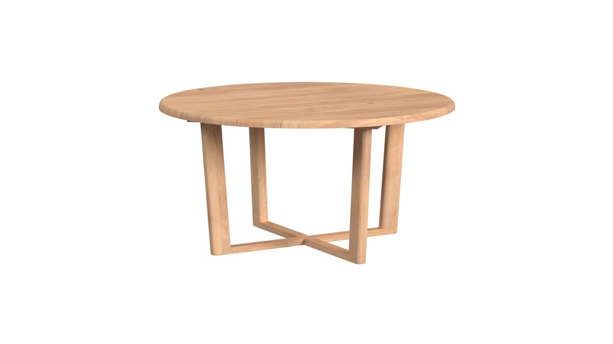 Natural Teak 56" Round Dining Table