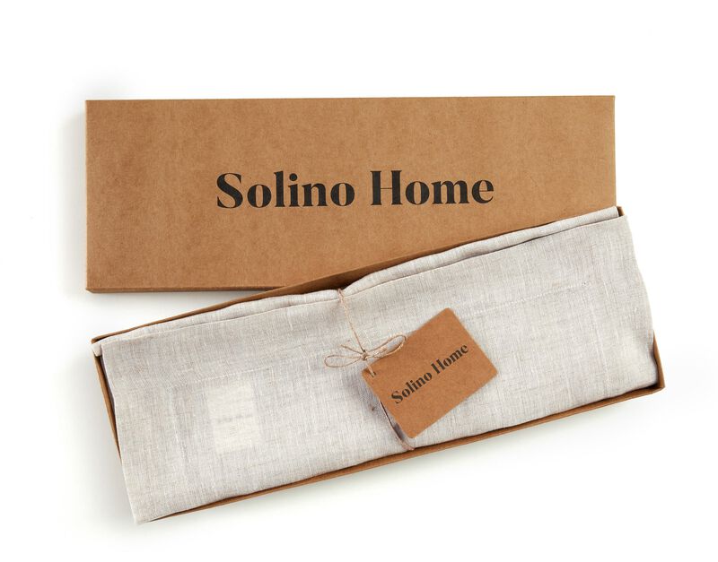 Solino Home 100% Pure Linen Table Runner | Sonoma