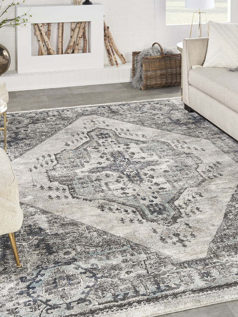 American Manor AMR02 Gray 3'11" x 5'11" Rug