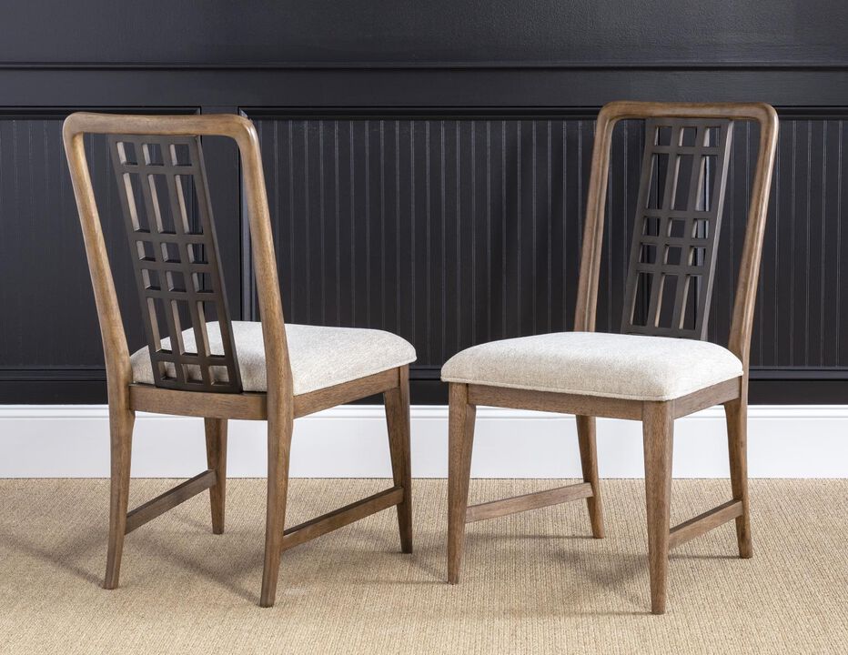 Beacon Hill Fretwork Upholstered Side Chair