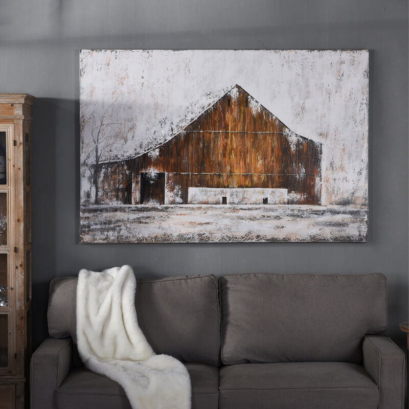 Aged Barnhouse Framed Print