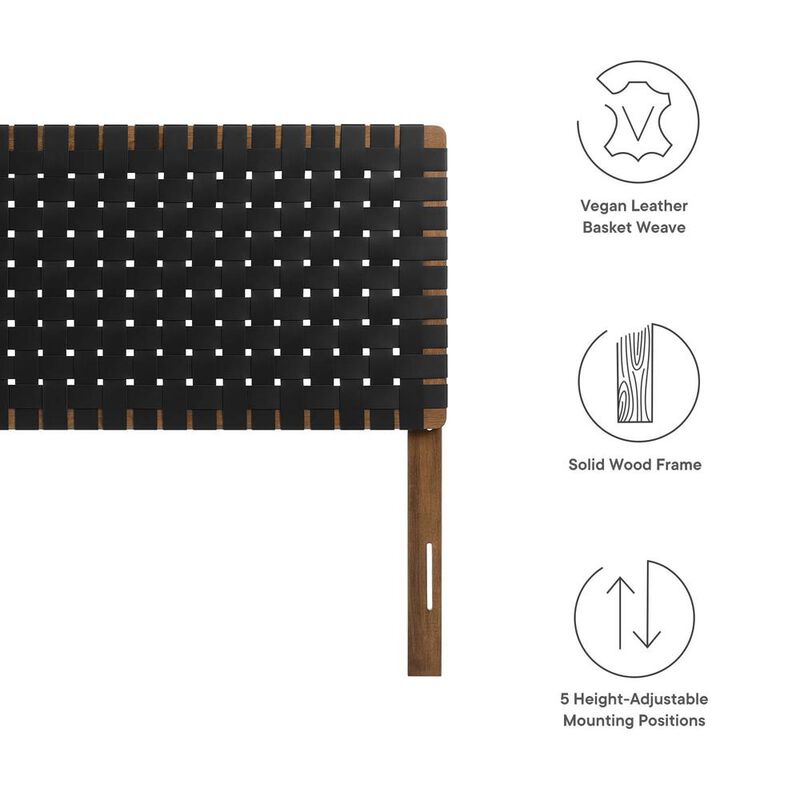 Modway Sparta Weave Full Vegan Leather Headboard