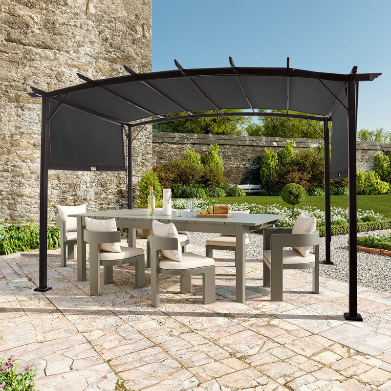 Freestanding Outdoor Rectangular Pergola for Backyard, Deck, and Patio