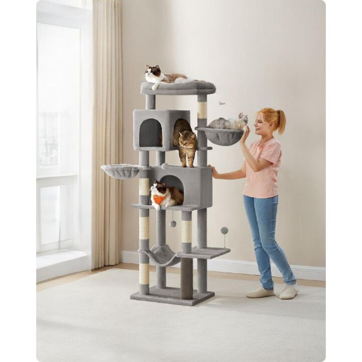 Cat Tree Tower Multi-Level Climbing Post with Scratching Posts and Cozy Perches