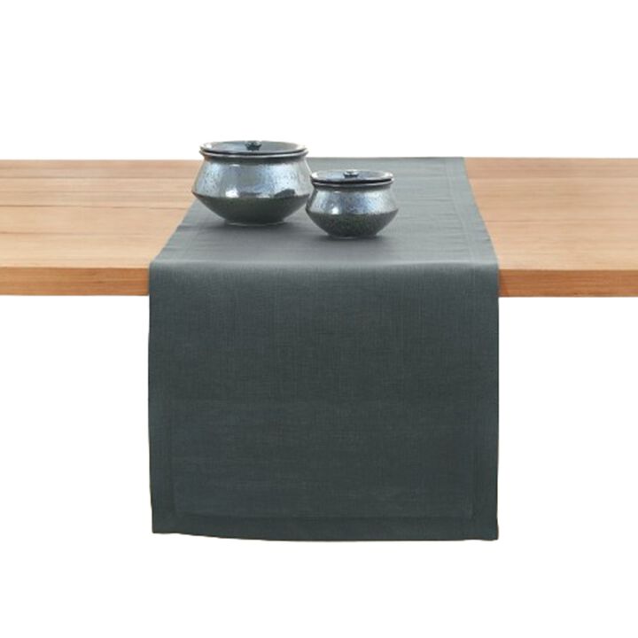 Solino Home 100% Pure Linen Table Runner | Fete for Valentine;s