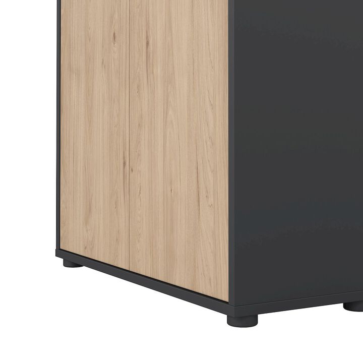 Tvilum 6 Shelf Boockase with 2 Doors, Home Office Storage