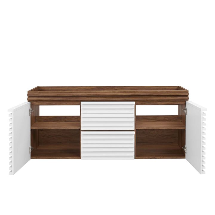 Render 48" Wall-Mount Bathroom Vanity Cabinet