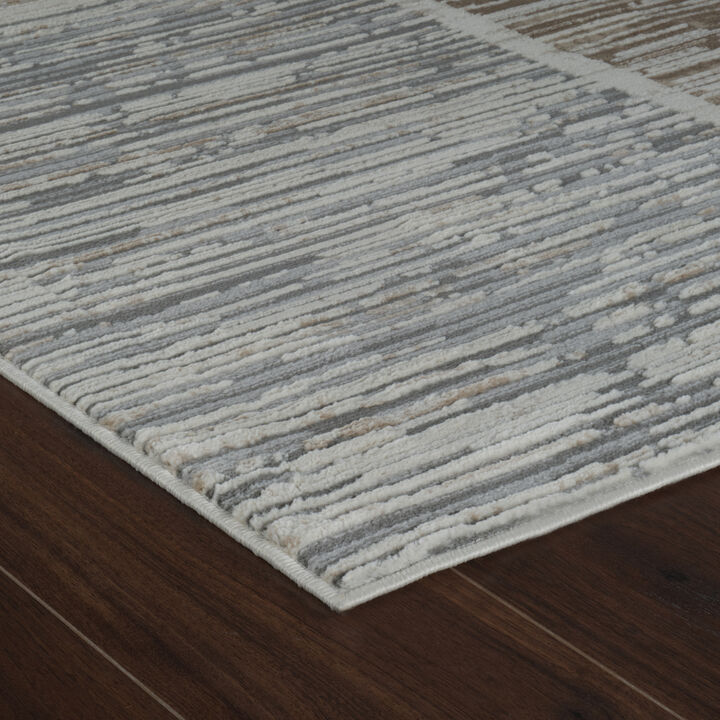 Nomad Abstract Modern Beige Brown Indoor Area Rug