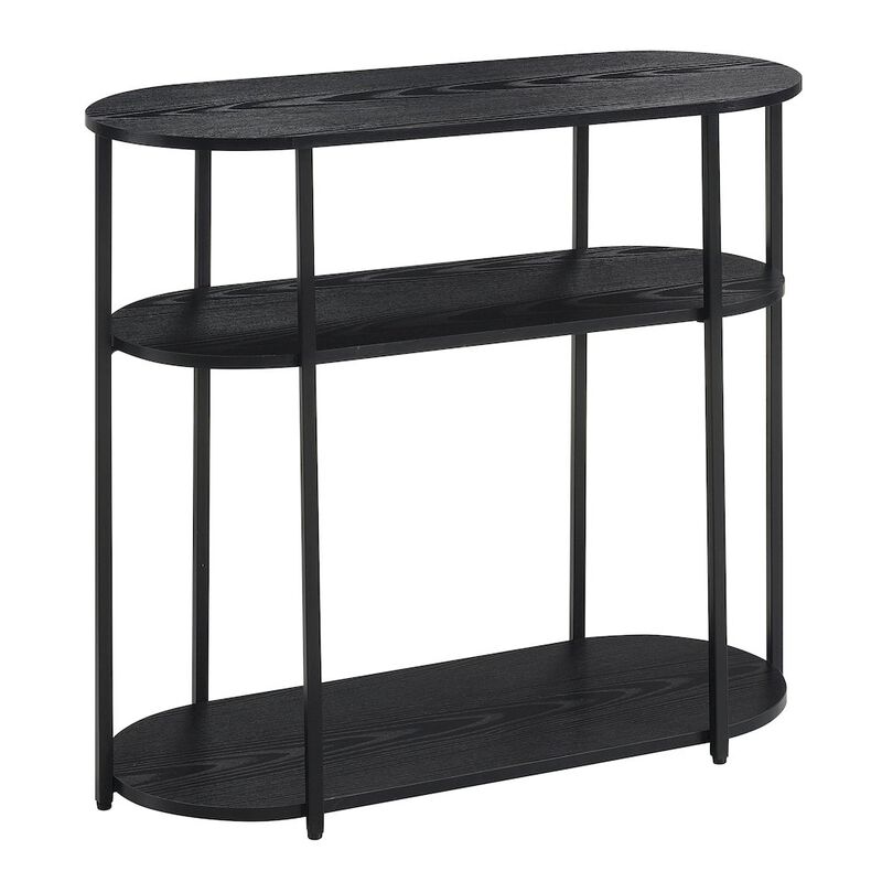 Convenience Concepts Designs2Go Simon 3 Tier Oval Entryway Hall Table