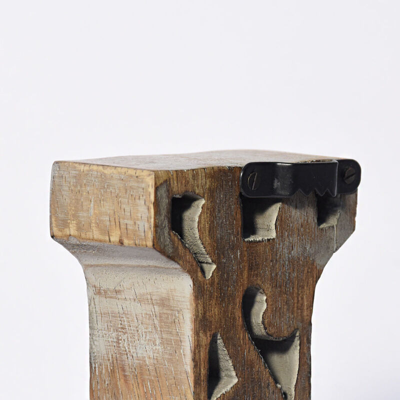 Vintage Gray Handmade Eco-Friendly "J" Alphabet Letter Block For Wall Mount & Table Top D�cor