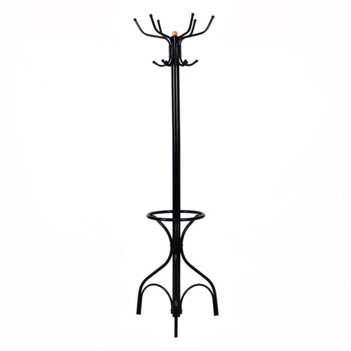 Hivvago Vintage Metal Coat Hat Tree Stand Clothes Hanger