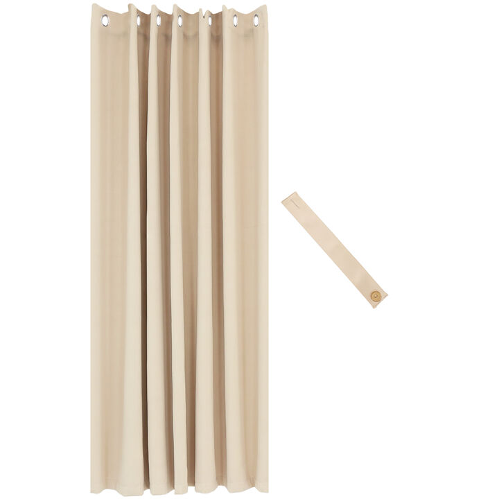Sunnydaze Room Darkening Curtain Panel - Beige - 100 in x 84 in