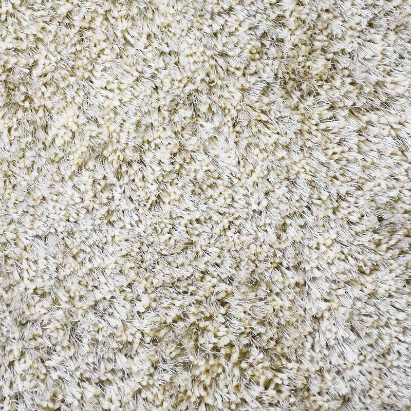 RUGSOTIC CARPETS HAND TUFTED SHAG POLYESTER ECO-FRIENDLY AREA RUGS  - 9'x12', Rectangle, White, Solid Plain Design, High Pile Thick Handmade Anti Skid Area Rugs for Living Room, Bed Room K00101