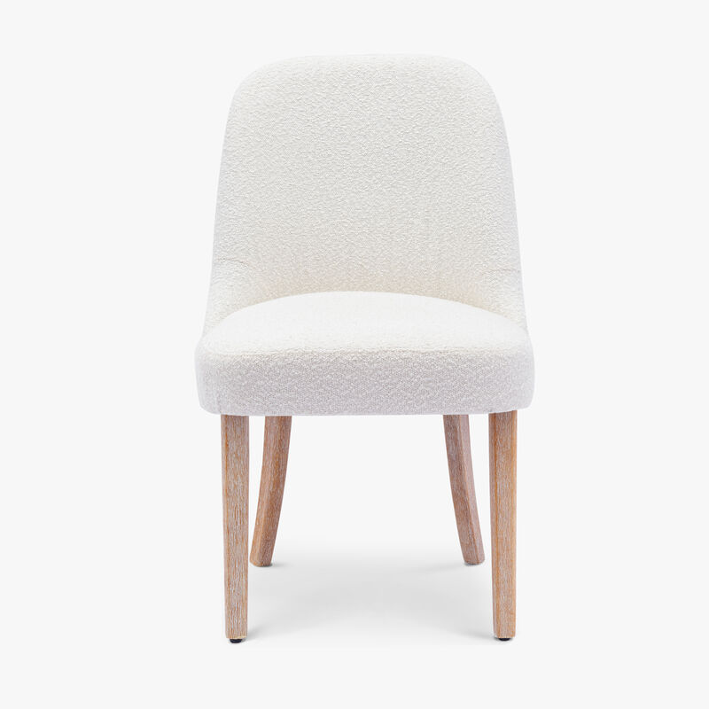 WestinTrends Mid-Century Modern Upholstered Boucle Dining Chair