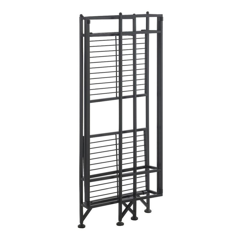 Convenience Concepts Xtra Storage 2 Tier Tall Folding Metal Stand