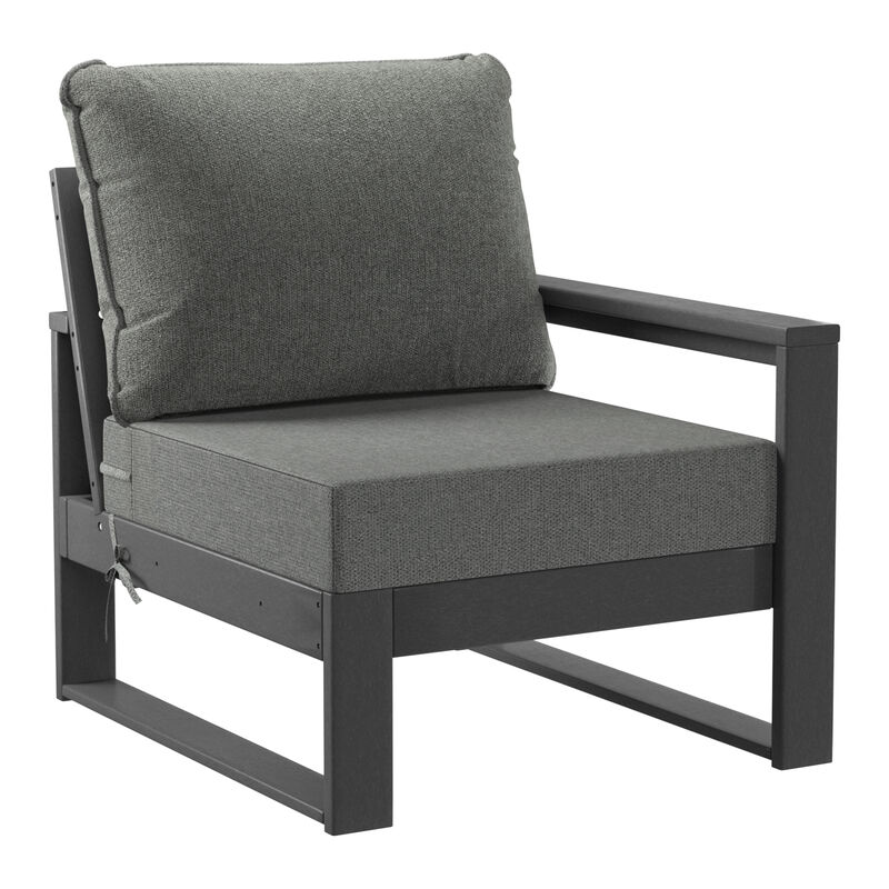 WestinTrends 5-Piece Modern HDPE Outdoor Patio Furniture Sofa Conversation Set with Coffee Table