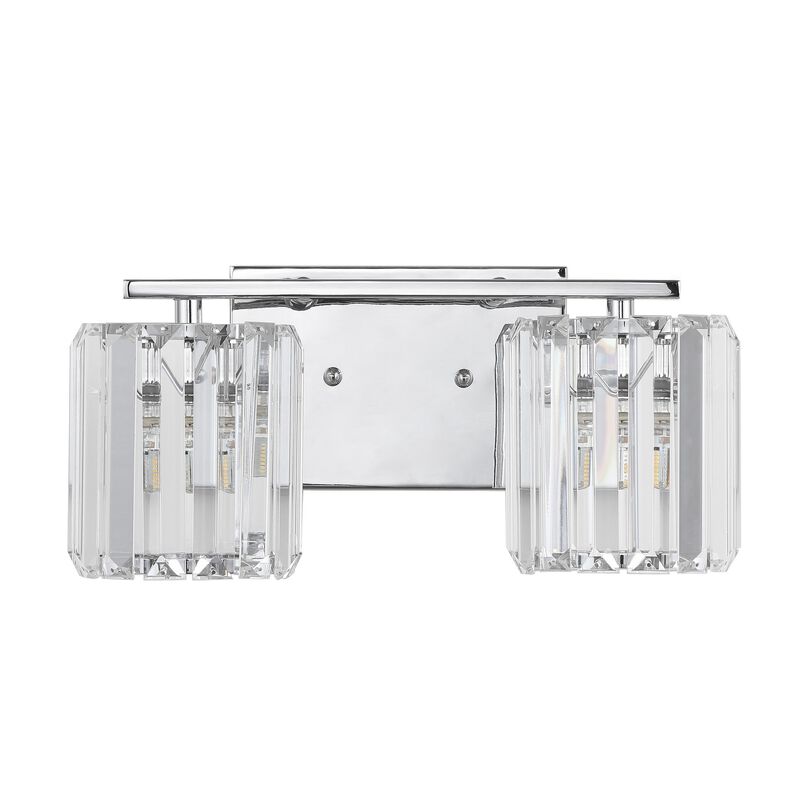Coco Prism Vintage Metal/Glass Classic Glam LED Vanity Light