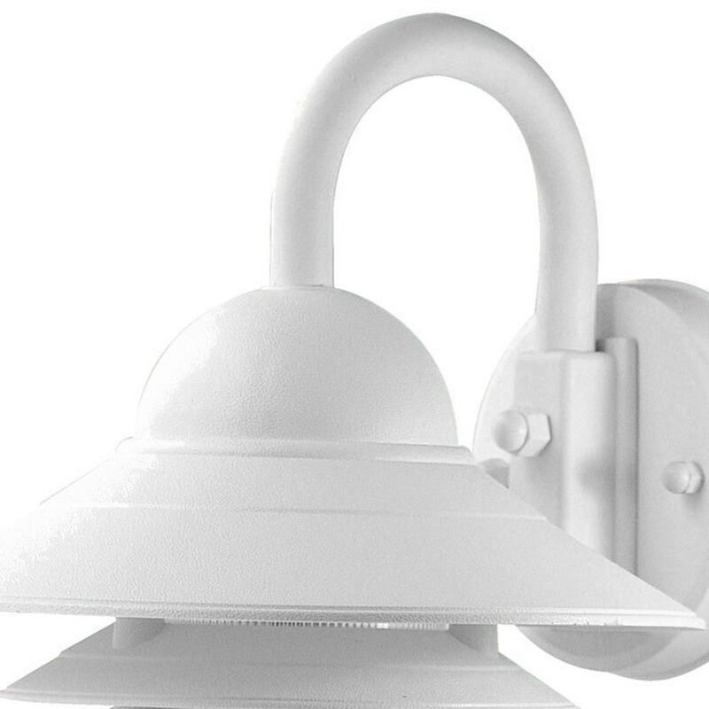 Hivvago White Three Tier Lamp Shade Outdoor Wall Light