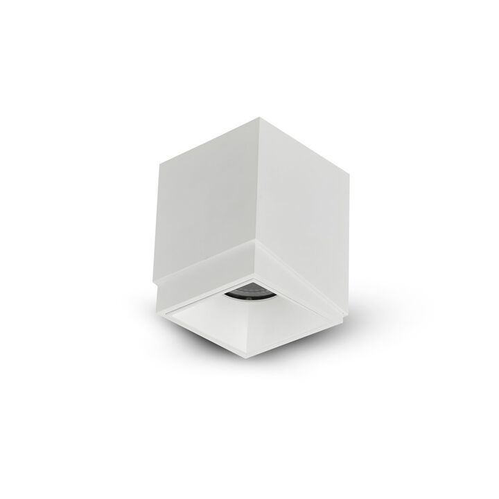 VONN Lighting Square LED Surface Mounted Downlight, Stock Item Beam Angle 33, White