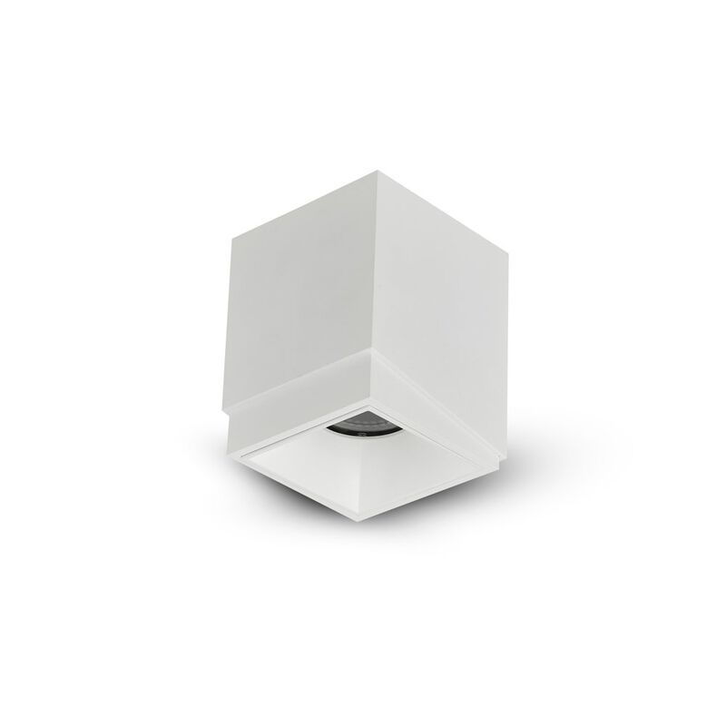 VONN Lighting Square LED Surface Mounted Downlight, Stock Item Beam Angle 33, White