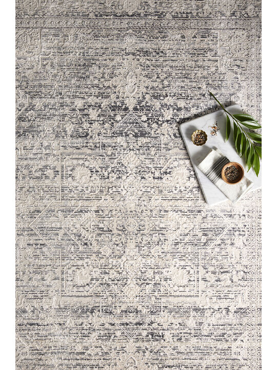 Homage HOM04 Ivory/Grey 18" x 18" Sample Rug
