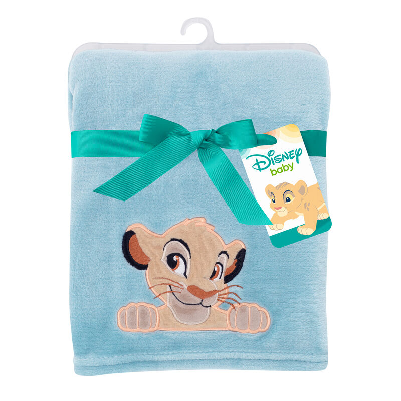 Disney Baby Lion King Adventure Baby Blanket  by  Lambs & Ivy - Blue, Brown