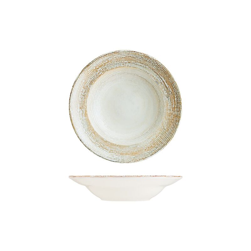 Patera dia.9.5" h:2" 14 oz. Round Decorated Porcelain Bowl (Set of 2)