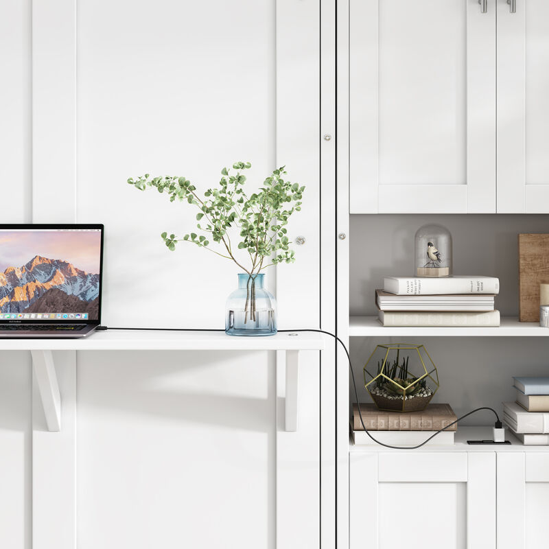 Merax Murphy Bed Cabinet with Desk