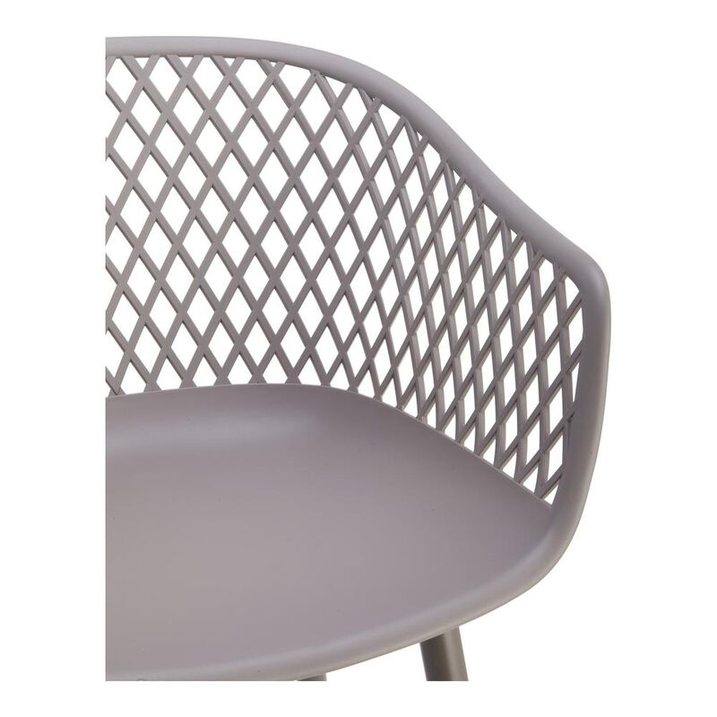 Moe's Home Collection Piazza Outdoor Chair Grey-Set Of Two