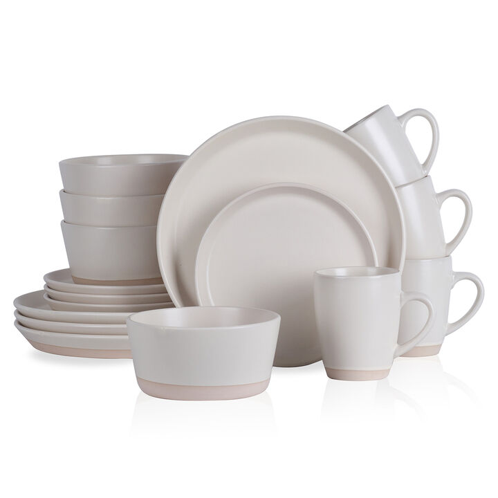 Stone Lain Jules Stoneware 16 Piece Dinnerware Set