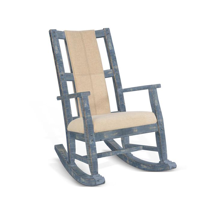 Sunny Designs Ocean Blue Rocker, Cushion Seat & Back