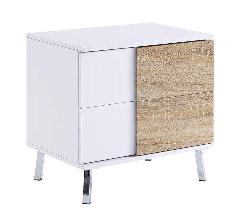 ACME Verux End Table, White High Gloss